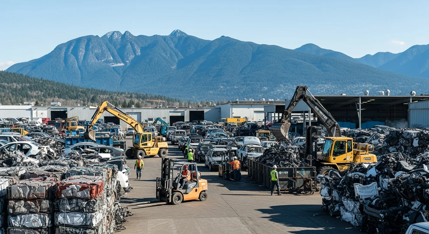 Environmentally responsible scrap vehicle recycling after pickup in North Vancouver BC