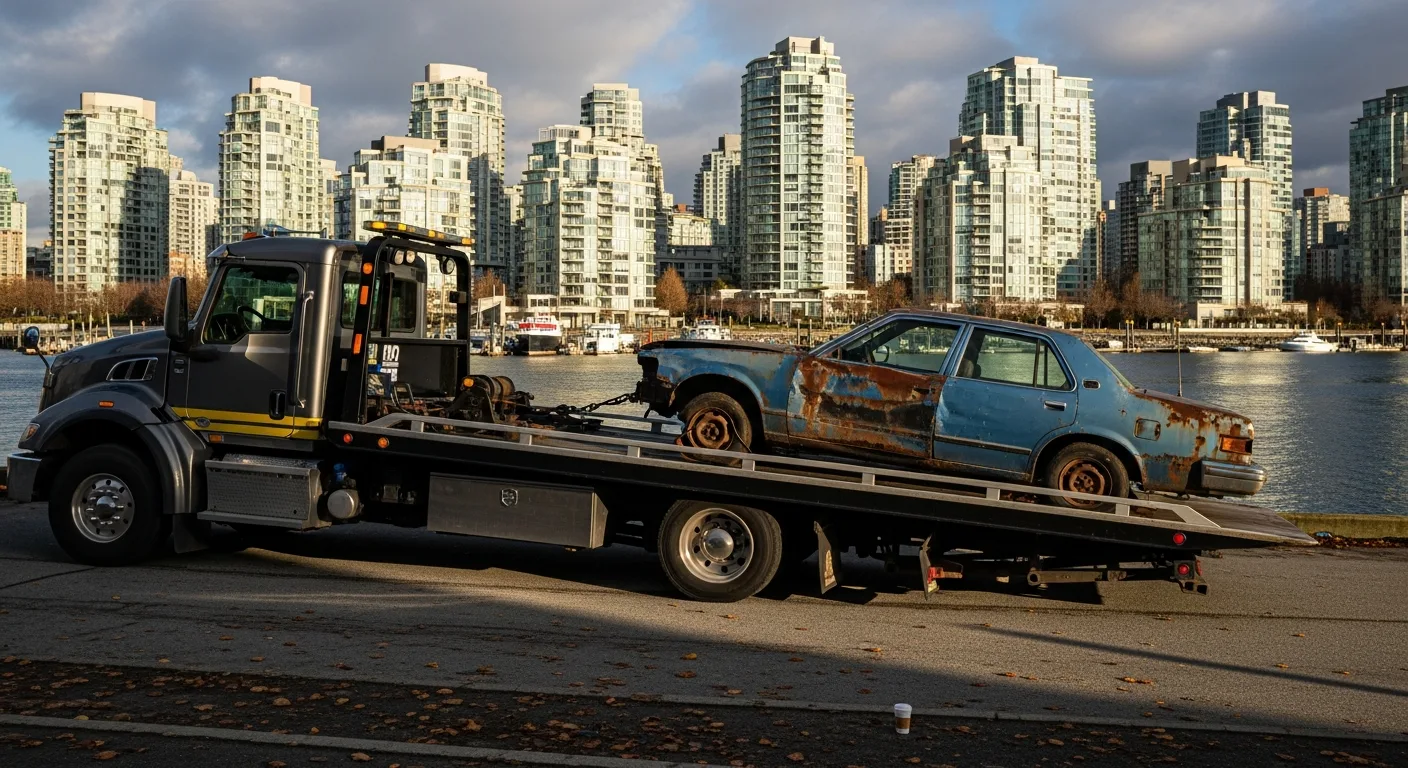 Scrap car removal near False Creek Vancouver