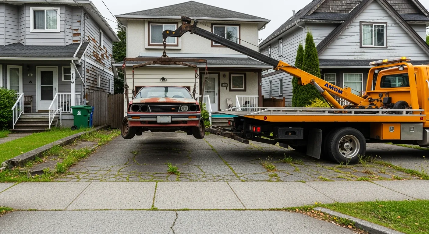 Scrap car removal in South Vancouver
